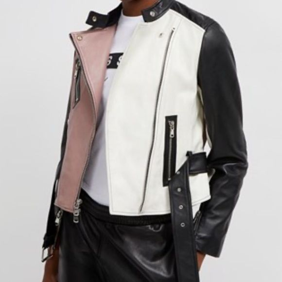 French connection Adela leather jacket - Picture 5 of 9